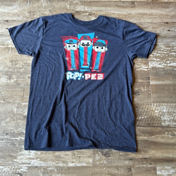 Pop! x PEZ collaboration szLarge Blue Tee - Picture 1 of 6